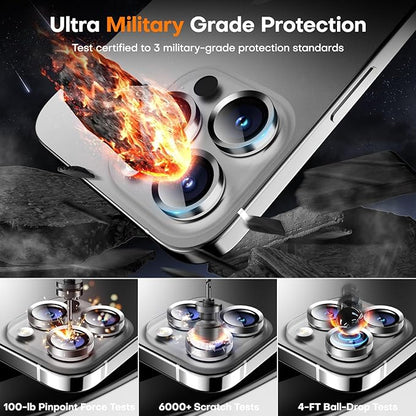 Camera Lens Protector for iPhone 16 Pro Max/16 Pro/15 Pro Max/15 Pro/14 Pro - Image 3