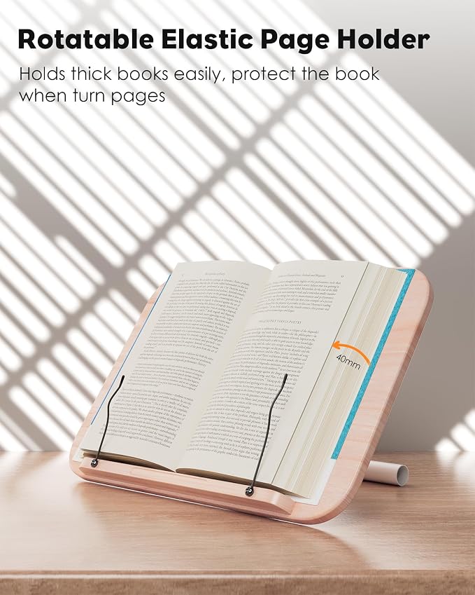 2 in 1 Dual-use Floor Book Stand & Desktop Book Stand, Height Adjustable from - Image 9