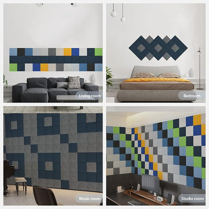12 Pack Acoustic Panels Self Adhesive Sound Proof Foam, High Density Sound - Image 7