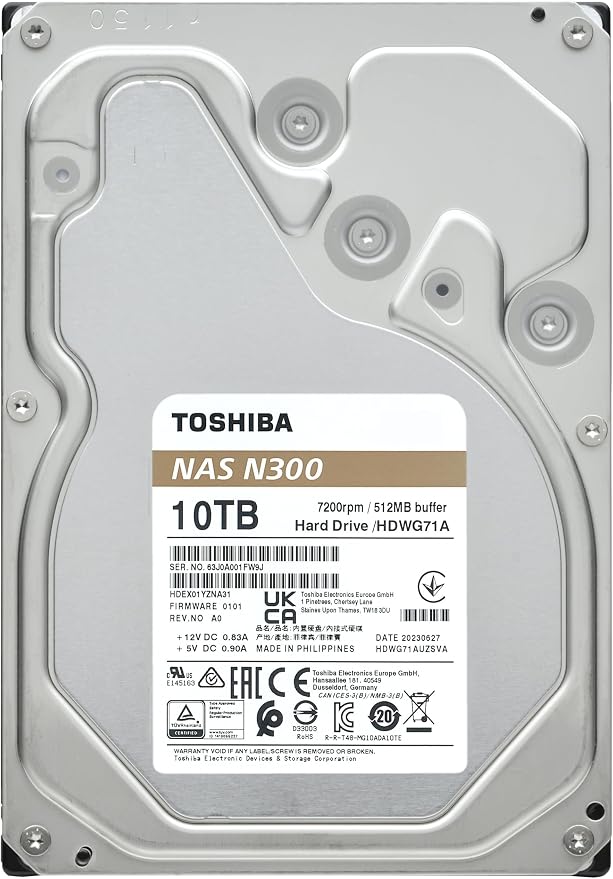 Toshiba N300 10TB NAS 3.5-Inch Internal Hard Drive - Image 5