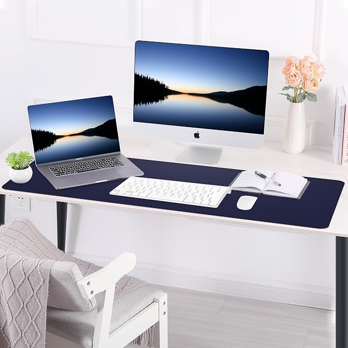 Leather Desk pad Protector, Large Desk mat - Image 7