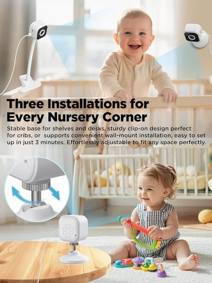 NUOTUN Baby Monitor with Camera and Audio, Baby Monitor No Wifi with Clip - Image 3