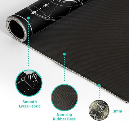 Sun Moon Gaming Mouse Pad Black Large Mouse Pad - Image 8