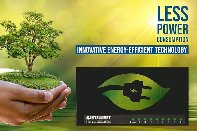 Intellinet 8 Port Gigabit Ethernet Switch – 10 / 100 / 1000 Mbps - Image 5