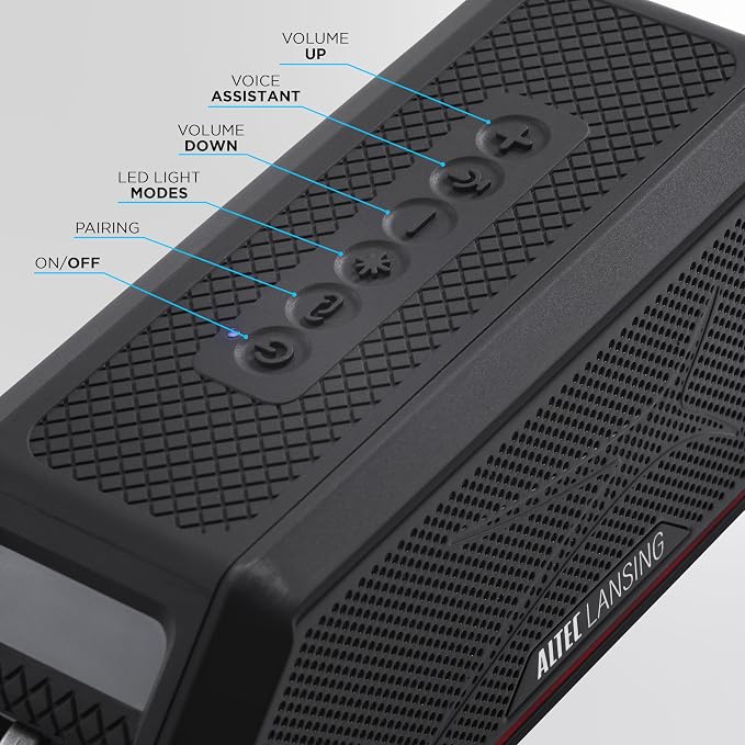 Altec Lansing Magnetic Bluetooth Speaker HYDRAJOLT 2.0, Waterproof IP67 - Image 4