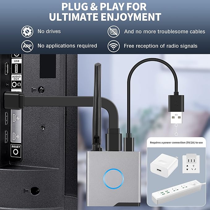 Wireless HDMI Display Dongle Adapter 4K, Wireless Receiver, Streaming Media - Image 3