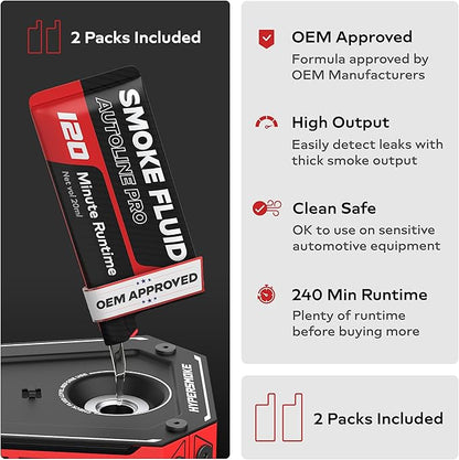 AutoLine Pro HyperSmoke™ Automotive Smoke Machine EVAP Vacuum Leak Tester | Pro - Image 4