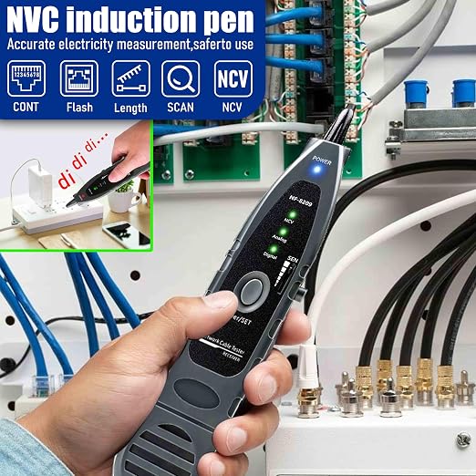 NF-8209 Network Cable Tester for POE Test/CAT5e/CAT6/CAT6a LAN Ethernet Wire - Image 6