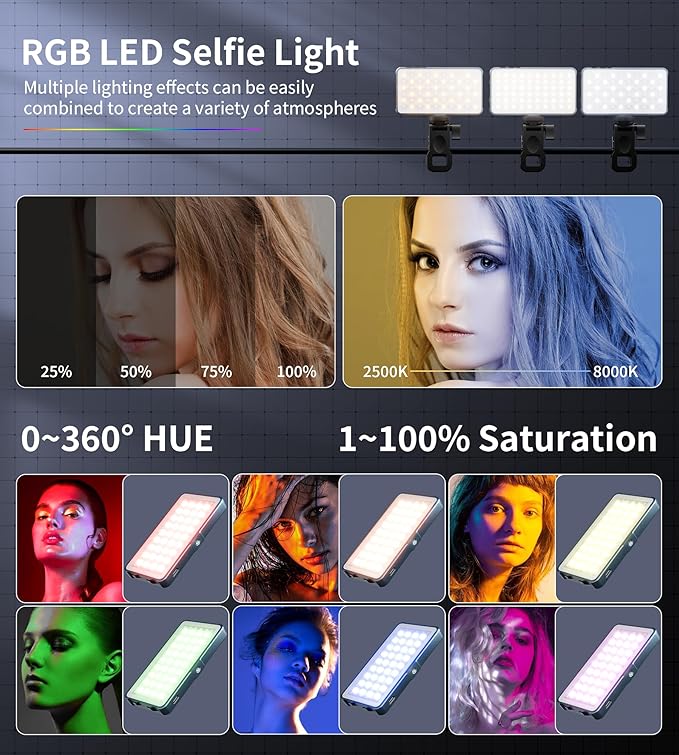 Selfie Light, 96 LED Phone Light - Image 2