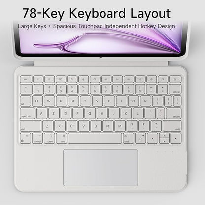 HOU iPad Air 11 Case with Keyboard Detachable Rotatable Magnetic Full - Image 5