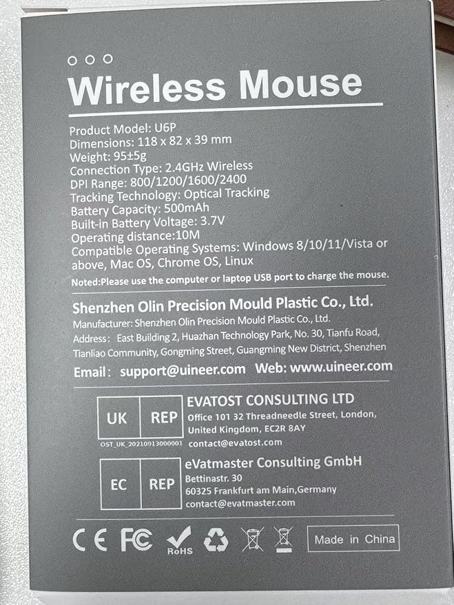 Vertical Mouse Wireless, Rechargeable - Image 9