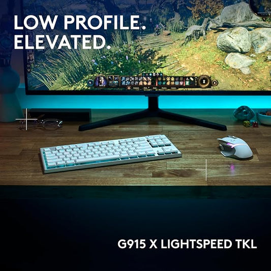 Logitech G915 X Lightspeed TKL Wireless Mechanical Gaming Keyboard, Double-Shot - Image 2