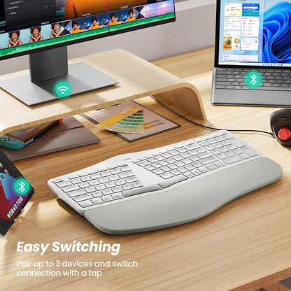 Nulea RT05 Wireless Ergonomic Keyboard, Split Keyboard - Image 7