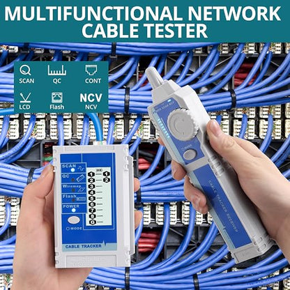 Network Cable Tester NCV for CAT5 CAT6 CAT7 CAT8, Ethernet Wire Tracker for - Image 2