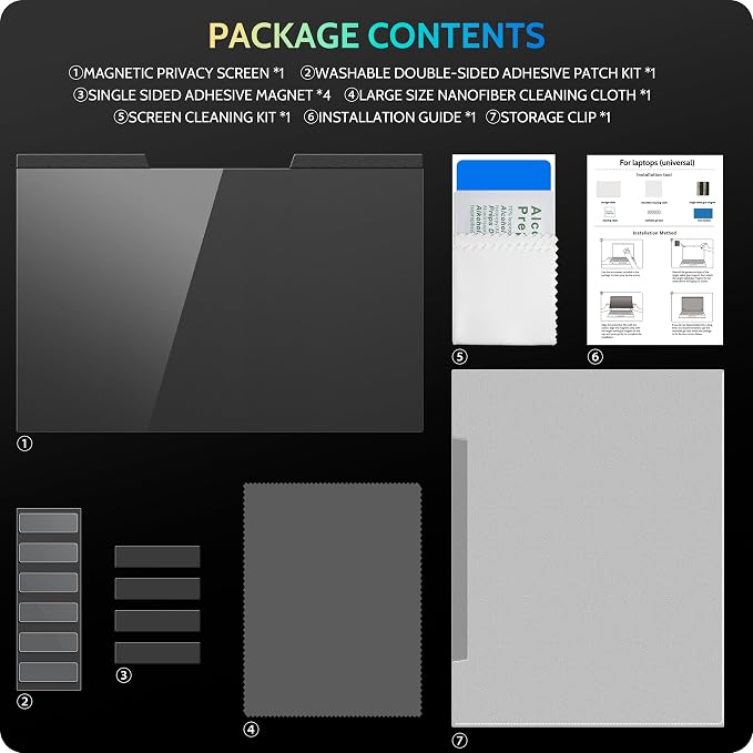 Magnetic Laptop Privacy Screen 16"&16.1" - Image 7