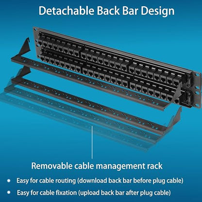 Rapink 48 Port Cat6 Patch Panel - Image 8