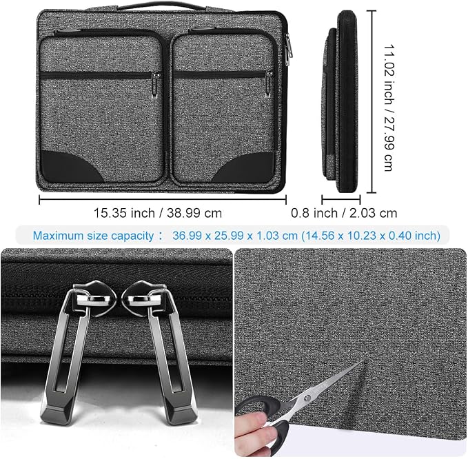 Hseok Laptop Sleeve 15 15.6 16 inches Case Protective PC Briefcase - Image 2