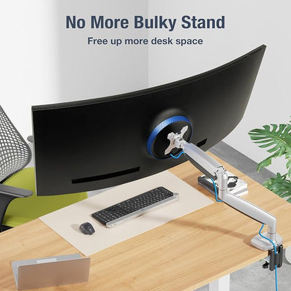 AVLT Single 17"-45" Monitor Arm Desk Mount Premium Mechanical Spring fits One - Image 5