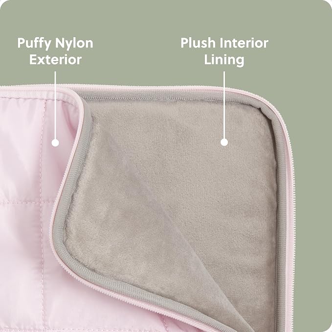 U Brands Nylon Puffer Zipping Medium Laptop Sleeve, 9.75" x 13", Computer - Image 3