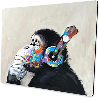 Mouse pad, Mouse pad with Design, Gorilla Oil Painting Graffiti, Funny Home and by Shalysong