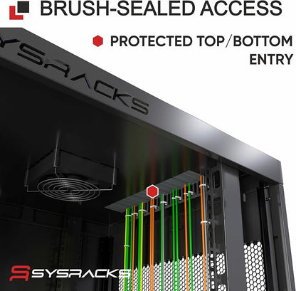 12U Wall Mount Server Rack Cabinet – 19" Network Rack Enclosure, PDU & Shelf - Image 6