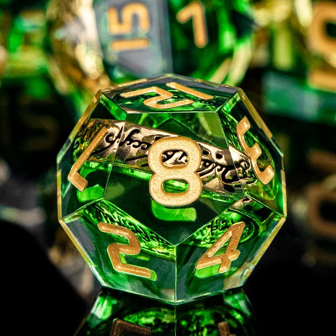 Magic Golden Ring DND Dice - Image 4