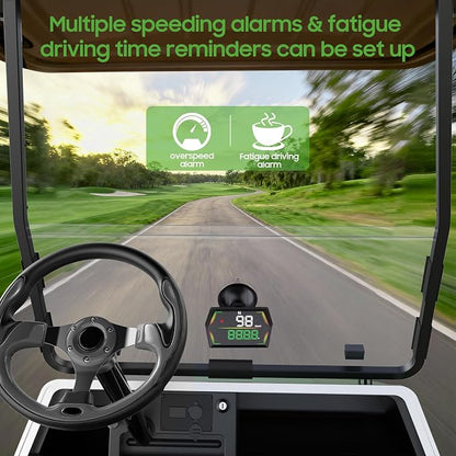 10L0L Golf Cart GPS Speedometer, HUD Digital Display - Image 4