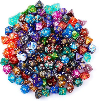 DND Dice Set, 20 X 7 Polyhedral Dice Two-Color - Image 7