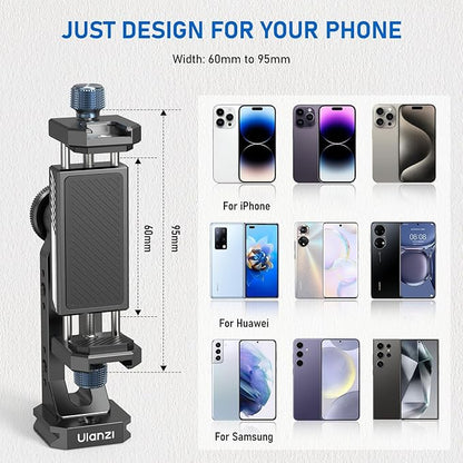 Ulanzi MA53 Metal Tripod Phone Mount, Smartphone Tripods Adapter - Image 4