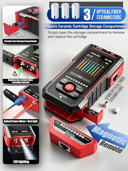 Network Cable Tester with Optical Power Meter, Ethernet Cable Tester Test - Image 9