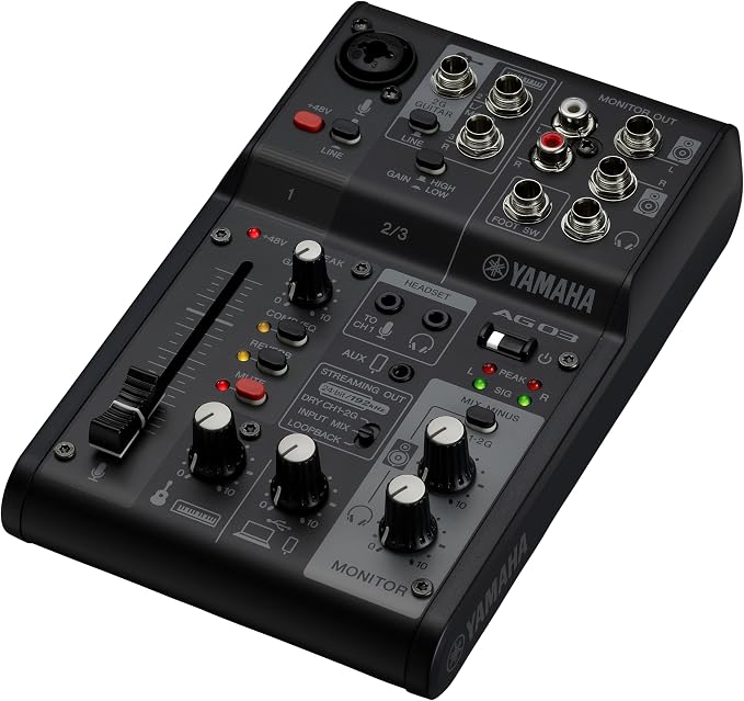 Yamaha AG03MK2 Black Live Streaming Kit - Image 2