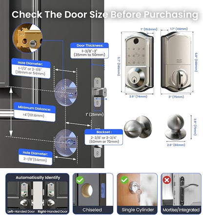 Veise VE017-K Fingerprint Smart Lock - Image 8