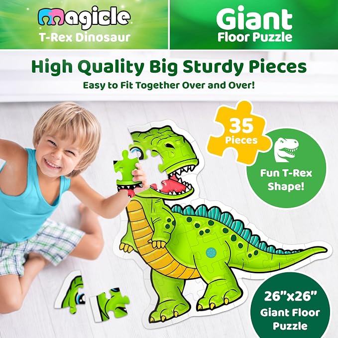 Dinosaur Giant Floor Puzzle - Image 3