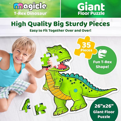 Dinosaur Giant Floor Puzzle - Image 3