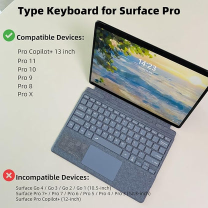 Keyboard for Microsoft Surface Pro Copilot+ / Pro 11 / Pro 10 / Pro 9 / Pro 8 / - Image 2