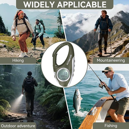 HERCHR Digital Altimeter, Hiking Thermometer Portable Compass - Image 6