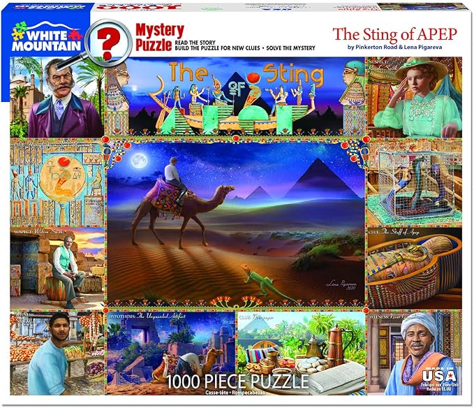 White Mountain Puzzles The Sting of APEP Jigsaw Puzzles 1000 Pieces Mystery - Image 2