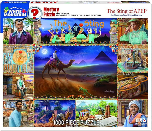 White Mountain Puzzles The Sting of APEP Jigsaw Puzzles 1000 Pieces Mystery - Image 2