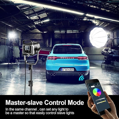 GVM 150W RGB Video Light Kit, 2700K~7500K Bi-Color LED Video Light Photography - Image 7
