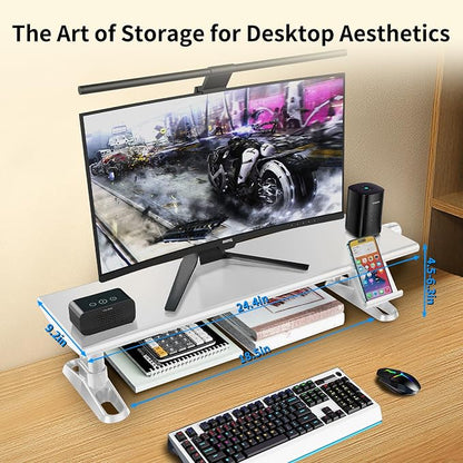 Computer Monitor Stand Riser for Desk, 4.5-6.3 Inches Freely Height Adjustable - Image 5