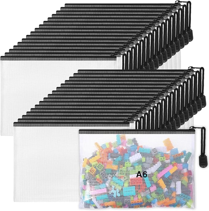 Jetec 32 Pcs Mesh Zipper Bags Toy Storage Bikini Organizer Bag Bolsas Para by Jetec