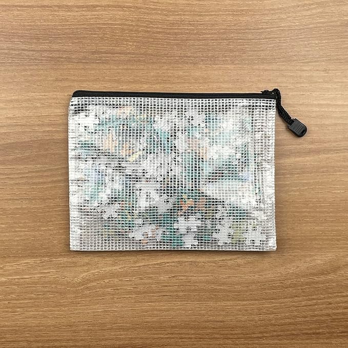 Oaimyy-24 Pcs Plastic Mesh Zipper Pouch Document Folders Bag Zip File Folders - Image 4