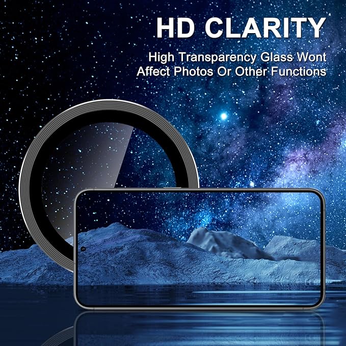 for Samsung Galaxy S25 Plus Camera Lens Protector, Individual Metal Ring - Image 4