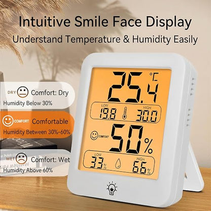Digital Thermometer Hygrometer for Home, Indoor Room Temperature Humidity - Image 4