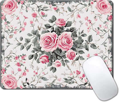 Vintage Flower Floral Custom Mouse Pad by IMAYONDIA
