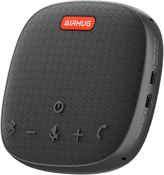 AIRHUG Conference Speaker and Microphone, Advanced Noise Reduction, USB-C Plug by AIRHUG
