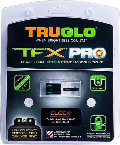 Truglo TFX PRO Handgun Sight, Glowing Shock Proof Tritium and Fiber Optic Night - Image 8