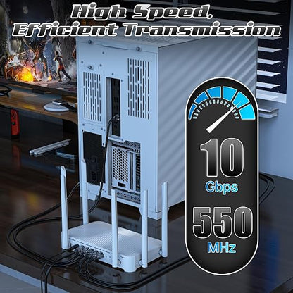 0.5 Foot Cat6 Patch Cables, Solid Pure Copper Patch Cord, Cat 6 Ethernet Cable - Image 4