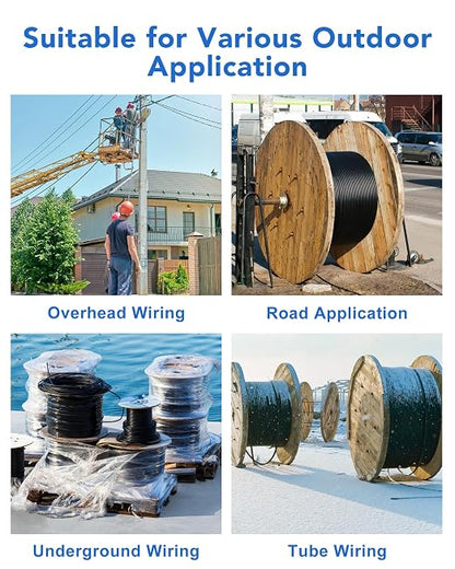 150M Uniboot LC to LC Single Mode Fiber Patch Cable，OS2 Outdoor Armored Fiber - Image 8