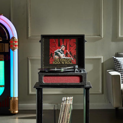 Arkrocket x Elvis Bluetooth Protable Record Player 3-Speed Bluetooth Input and - Image 5